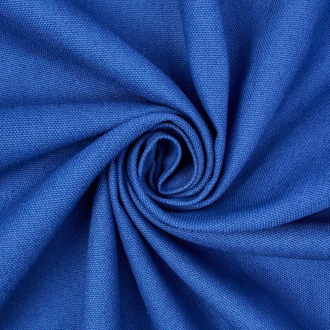 Cotton Duck Canvas Fabric Heavy Duty Outdoor 10 Oz Thick Cloth Material By The Yard & Roll Wholesale - Royal Blue (1 Yard) by FWD