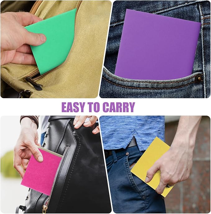 150 Pack Mini Notebooks Bulk 4x4 Inch Blank Pocket Journals,Bright Color | Unlined Pages with 24 Sheets Each Compact Journals for Kids Students Classroom Rewards Party Favors Travel Notes Creative - Image 4