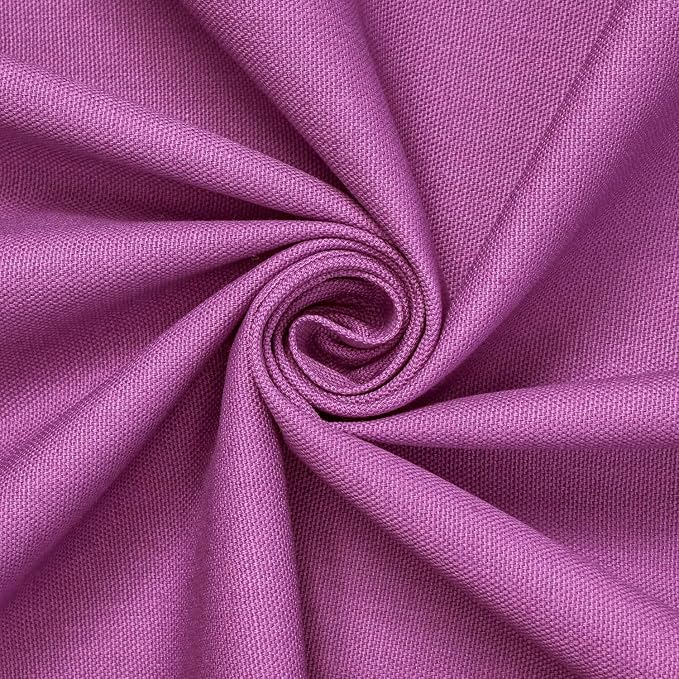 Cotton Duck Canvas Fabric Heavy Duty Outdoor 10 Oz Thick Cloth Material By The Yard & Roll Wholesale - Grape (1 Yard) by FWD