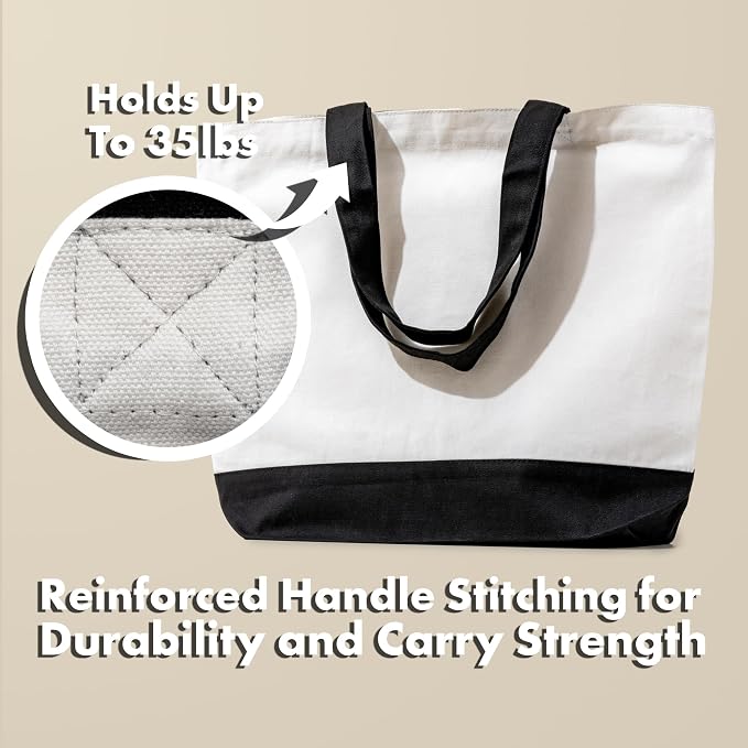 Carrywell Canvas Tote Bags 12-Pack, 15"x 18.5" - Image 5
