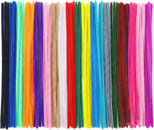 Yunsailing 200 Pcs Pipe Cleaners Bulk Craft Supplies 6 mm x 12 Inch Chenille Stems Pipe Cleaner for DIY Arts Crafts Decorations Flowers Decor Crafts by Yunsailing