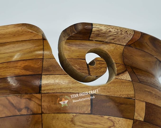 SIC Wooden Yarn Bowl for Knitting and Crochet, Curved Sheesham Grain, 6 in | Hand-turned rosewood; smooth no-snag yarn slot; stable weighted base - Image 5