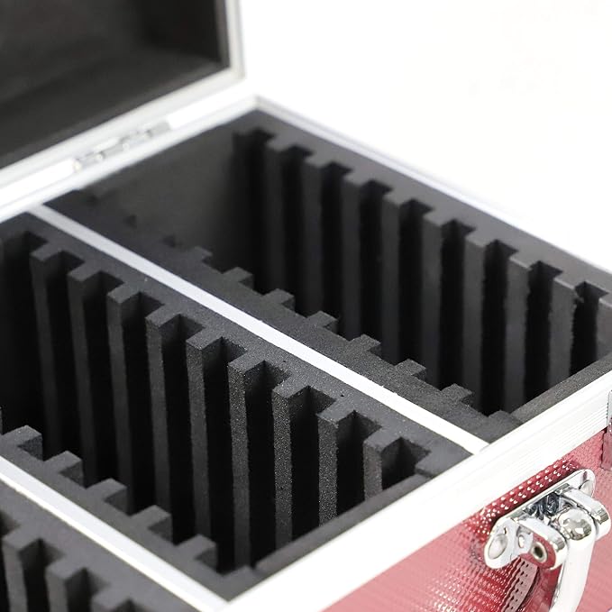 Ursae Minoris Elite Red Aluminum Box with Handle for 30 Certified or Certified-Style Coin Holders NGC, PCGS, ANACS, Elite, Lighthouse, BCW - Image 4