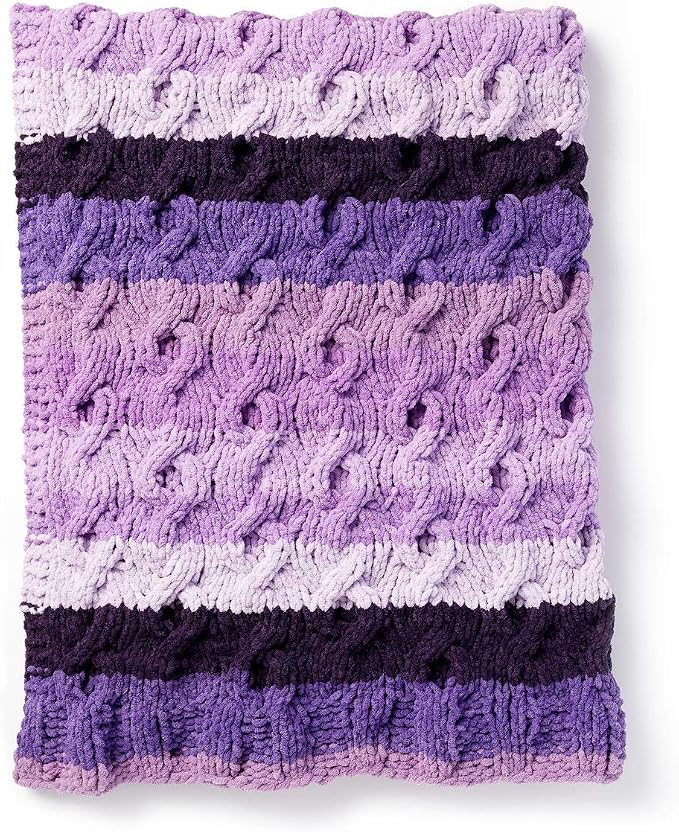 Bernat Blanket Yarn, Eggplant Ombre - Image 3