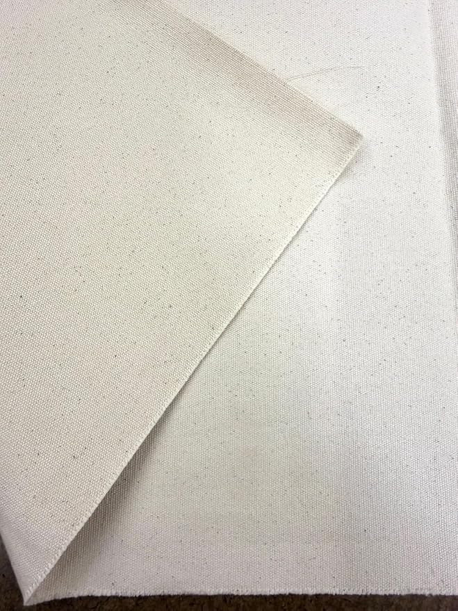 Sedona Designz 60" Wide Cotton Duck Canvas Fabric – Heavyweight 14 oz Durable 100% Cotton for Upholstery, Crafts & Sewing Projects (Natural, 20 Yards) - Image 2