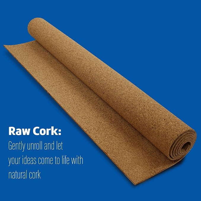 Flipside Products Cork Roll 4' x 12' x 6MM - DIY Bulletin Board, Wall Accent, Dart Board Backing - Environmentally Friendly, Self-Healing Cork - Image 9
