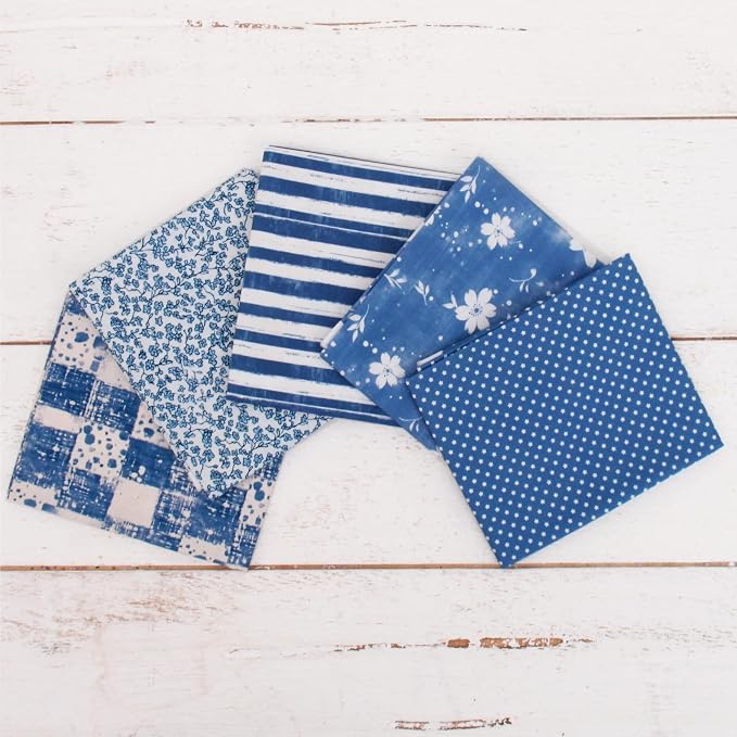 Threadart Cotton Quilting Fabric, Fat Quarter Grab Bag | Cotton fabric for quilting, sewing, crafts and home decor. Smooth woven fabric cuts cleanly for handmade projects. by ThreadArt