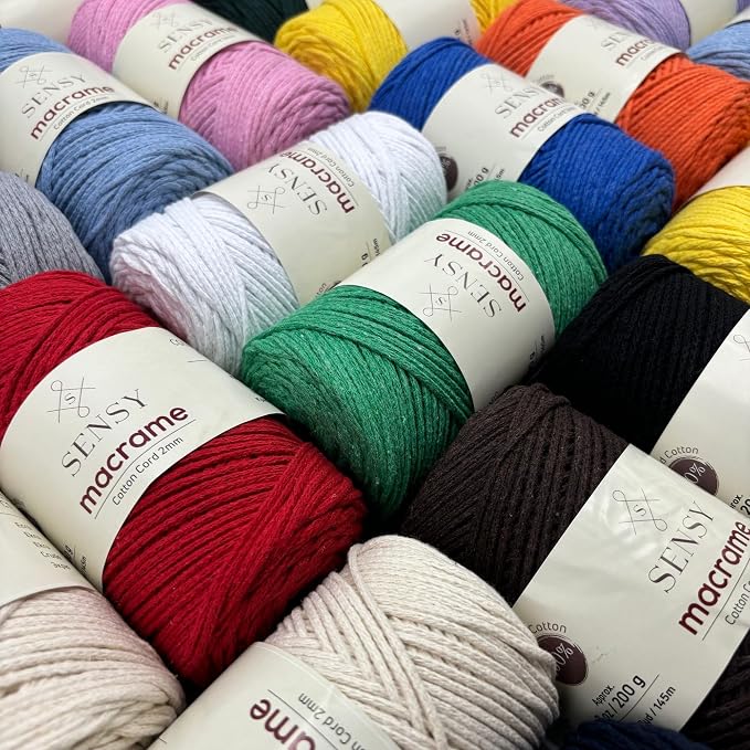 S Sensy 2mm Cotton-Recycled Cotton Macrame #3 Light Cord 10 Skein Mink 159y - Image 2