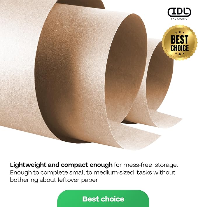 Brown Kraft Paper Roll 24" x 1800" (150 feet) with Cutter - USA-Made - Image 7