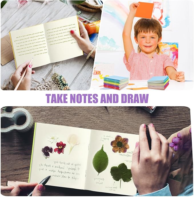 150 Pack Mini Notebooks Bulk 4x4 Inch Blank Pocket Journals,Bright Color | Unlined Pages with 24 Sheets Each Compact Journals for Kids Students Classroom Rewards Party Favors Travel Notes Creative - Image 5
