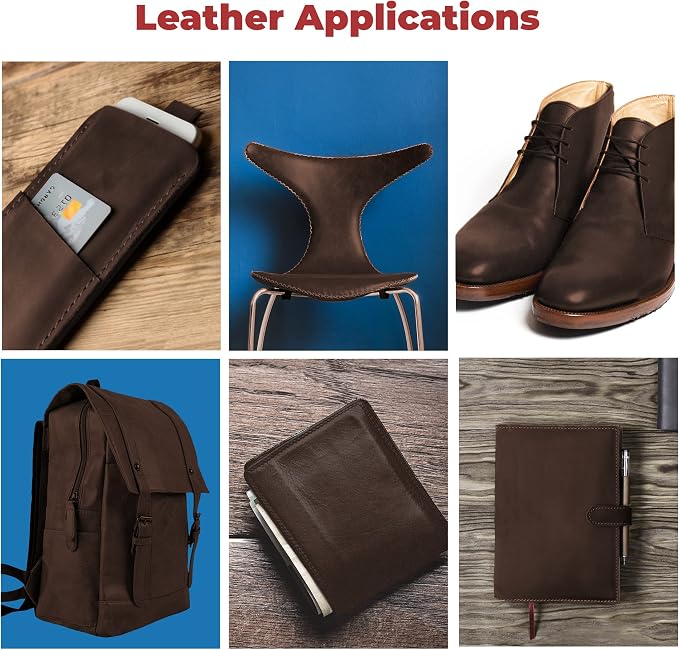 ELW Cowhide Bourbon Brown Leather 9-10 oz (3.6-4mm) Thickness Pre-Cut Calf Hide Full Grain Leather for Tooling, Holsters, Sheath, Carving, Embossing, Stamping - Image 8
