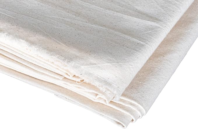 100% Organic Cotton Muslin Fabric, 60" Wide and 1 Yard in Length - Versatile Fabric for Dolls, Dress Liners, Drapes, Embroidery and Craft - Dye-Free, All-Natural and Toxic-Free (1 Yard) - Image 3