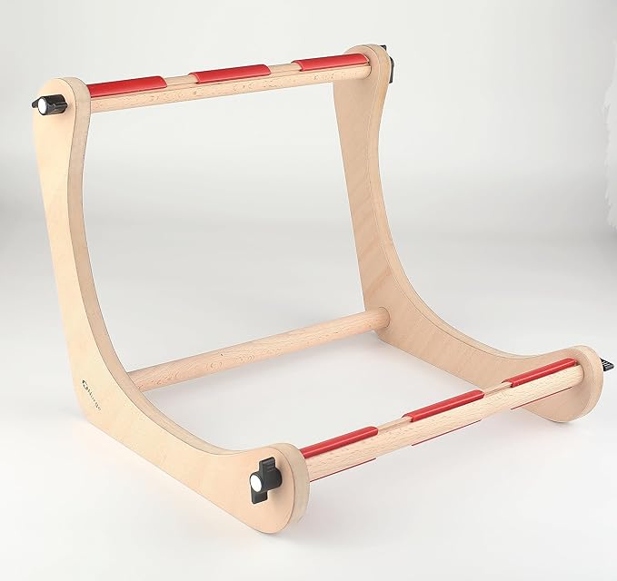 Nurge Adjustable Embroidery Table Stand, Cross Stitch Hoop Stand for Lap or Table Top Cross Stitch or Tapestry , Embroidery Hoop Holder. Hand Polished Natural Wood 190-3 ( 30cm ) - Image 4