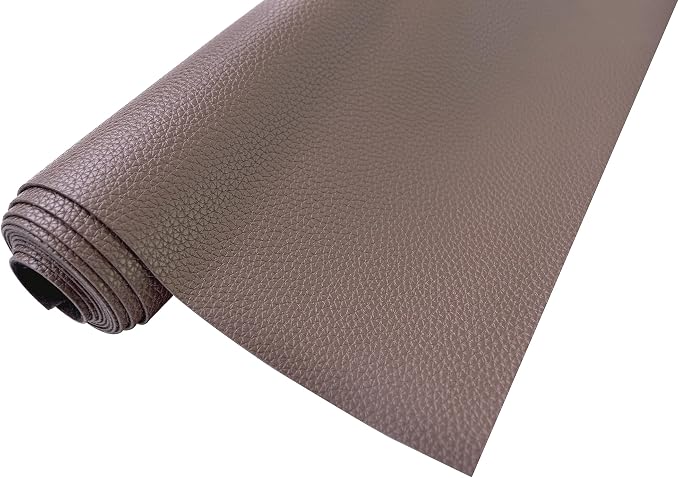 3 Yards 54" x 108" Soft Faux Leather Fabric Dark Brown Fake Leather Fabric Upholstery Vinyl for Sofa Bags Chairs Car Seats DIY Crafts - Image 2