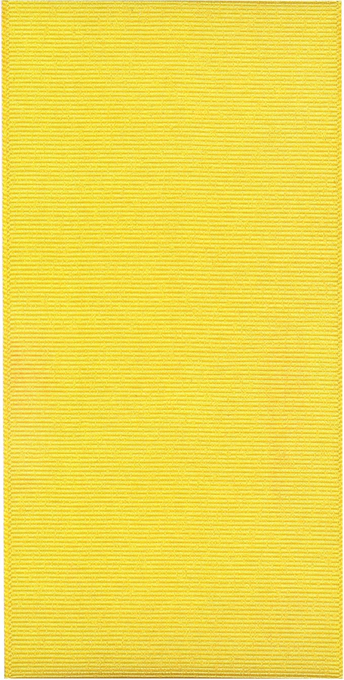 Berwick Offray 3" Grosgrain Ribbon, Maize Yellow, 50 Yards - Image 3