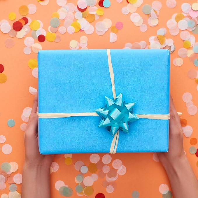 1000 Sheets Sky Blue Tissue Paper Bulk - Large 20 x 30 Inches Recyclable Wrapping Tissue Paper Bulk for Gift Bags Weddings Birthday Christmas Gift Wrapping DIY Project Crafts Decor - Image 2