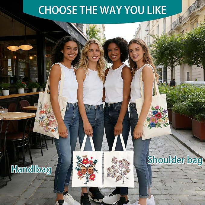 60-Pack Sublimation Blanks Tote Bags, Off-White Canvas Bags for DIY | Reusable grocery shopping totes, heat transfer & HTV ready, personalized gifts for Women, Men, advertising, Party Shopping - Image 5
