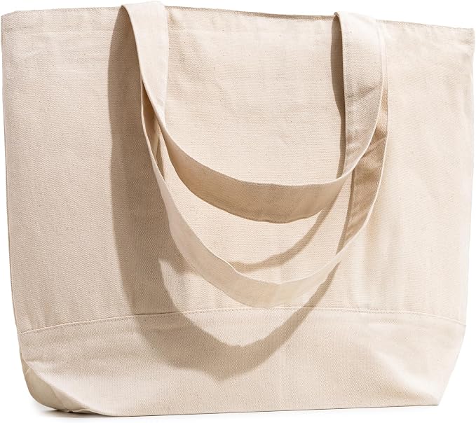 Carrywell Canvas Tote Bags 12-Pack, 15"x 18.5" by Carrywell