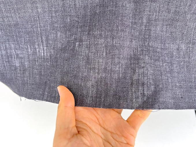 100% Linen Fabric, Délavé Vintage Yarn Dyed, Medium-Heavy Weight – 52" Wide Pre-Washed Soft for Apparel, Crafts & Home Decor | The Linen Lab (Dark Grey, 1 Yard pre Cut) - Image 8