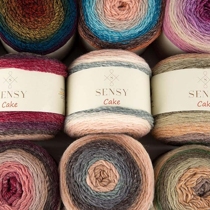 S Sensy Cake - Premium Acrylic #3 Light Yarn, 8 Skeins, 560, 525 Yards 5 oz - Image 8