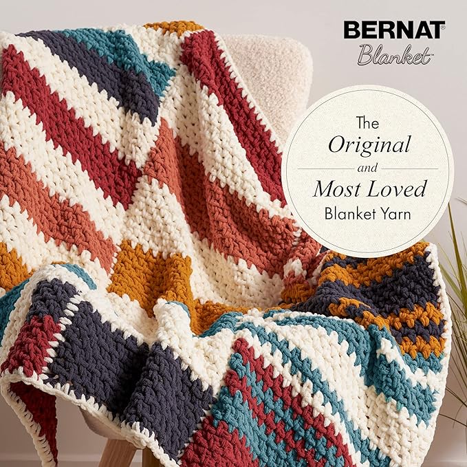 BERNAT BLANKET BRIGHTS YARN 300G 10.5 OZ, RACE CAR RED - Image 3