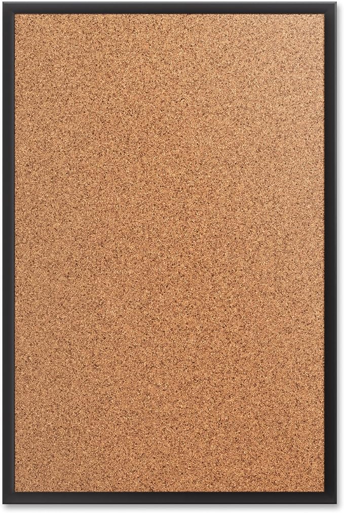 Quartet Cork Bulletin Board 72"W x 48"H Pin Board, Black Aluminum Frame (2307B) - Image 7