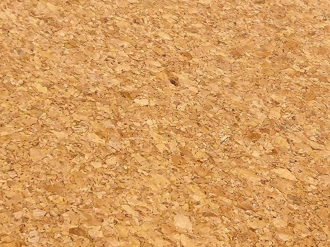 Cork Fabric Faux Leather Sheets for Sewing, Cork Vegan Leather for Earrings, Cork Material for Crafts, Hair Bow Fabric, Shoes, Bags & Purse Fabric (Chunky, 4' x 4') by SewSwank