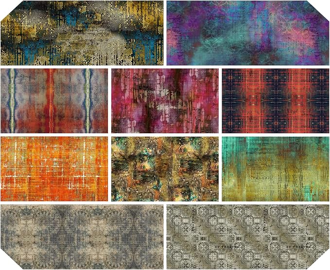 Abandoned 2 Fat Quarter Bundle (10 Pieces) by Tim Holtz Eclectic Elements for FreeSpirit (FB4FQTH.ABANDONED2) - Image 2