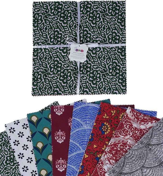 Precut 10-inch Prints Cotton Fabric Bundle Quilting Squares Charm Pack DIY Patchwork Sewing Craft- - Image 2