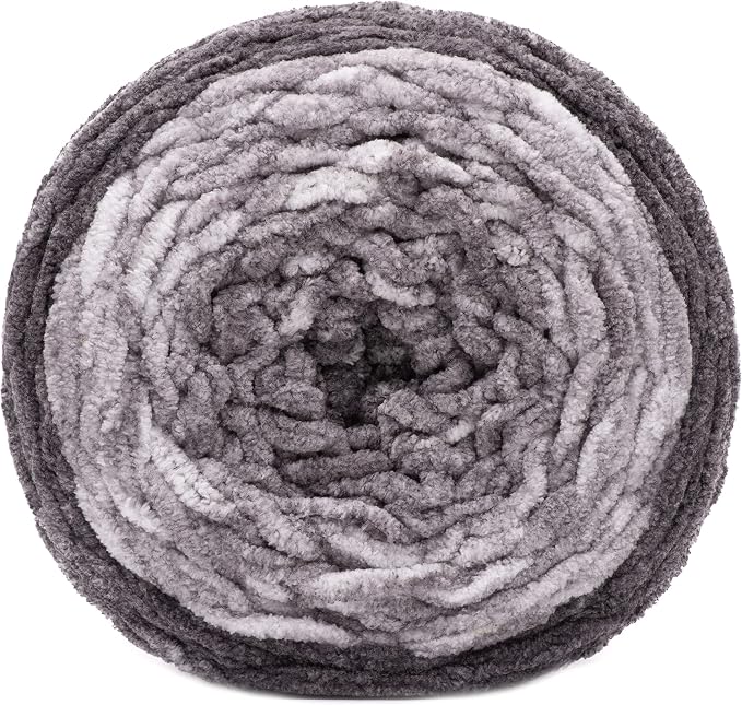 Bernat Baby Blanket Dappled Charcoal Yarn - Ball of 300g/10.5oz - Polyester - 6 Super Bulky - 220 Yards - Knitting/Crochet - Image 2