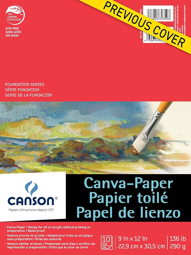 Foundation Series Canva-Paper Pad, 9"X12" (100510841) - Image 2