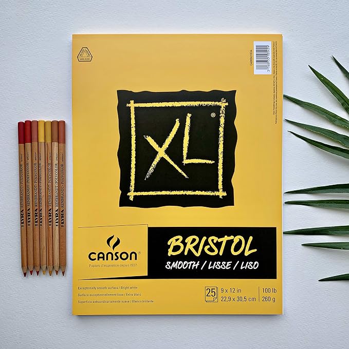 Canson XL Series Bristol Paper, Smooth, Foldover Pad, 11x14 inches, 25 Sheets (100lb/260g) - Artist Paper for Adults and Students - Markers, Pen and Ink - Image 6