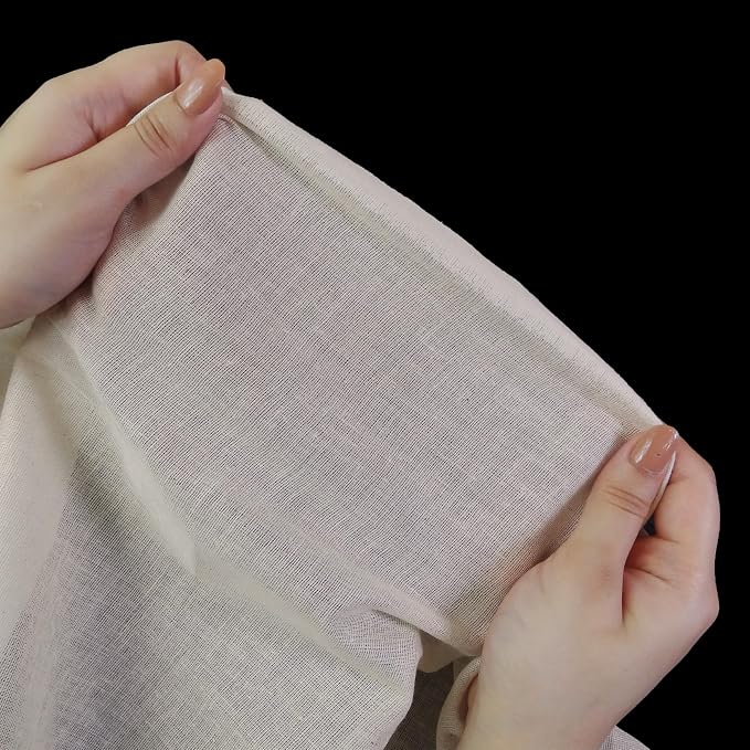FT Cheesecloth Cotton Muslin Fabric 36" Straining Cloth (1 Yard, Natural) | Reusable Hemmed Grade 90 Unbleached Cotton Cheesecloth for Straining, Cold Brew Coffee, Cooking, Filtering & Kitchen Use - Image 2