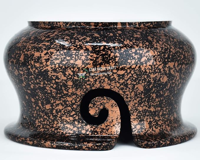 SIC Wooden Yarn Bowl for Knitting and Crochet, Golden Black Rosewood, 7 in | Hand-turned rosewood; smooth no-snag yarn slot; stable weighted base - Image 5