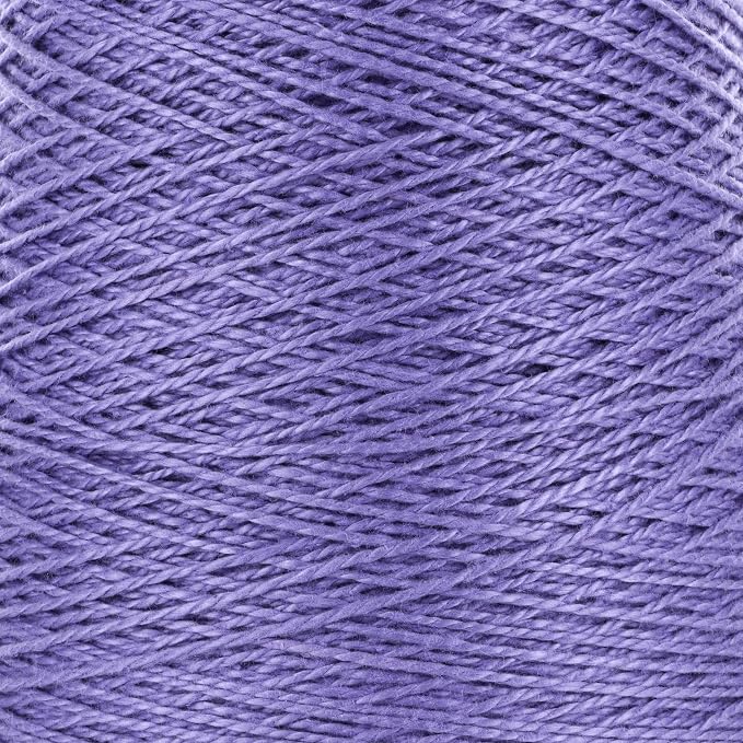 Valley Yarns Valley Cotton 3/2 Weaving Yarn - 100% Cotton - 16.01oz (454g), 1260yds (1152m) - Blue Iris Color - for Weavers & Machine Knitters - Woven Blankets, Towels, Mats - Machine Washable by Valley+Yarns