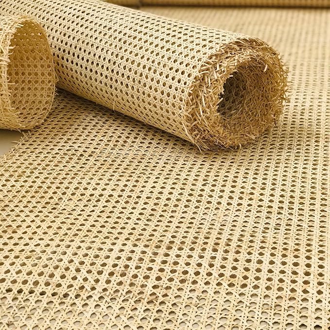 36" (3Feet) Width x 5 Feet Length Cane Webbing Large Size Roll, Rattan Natural, Rattan roll, Rattan Material, Caning Supplies, Caning Material from Origin Asia for Rattan Furniture, Cane Chair by Unknown