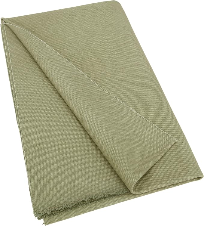 100% Cotton Canvas by The Yard, 16oz Natural Duck Fabric for DIY Upholstery, Tool Bags, Painting, Work Aprons & Crafts (Cotton Canvas-Green, 2 Yard (58" x 72")) - Image 2