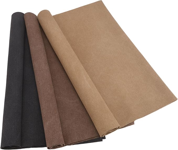 16oz Cotton Canvas Fabric, Nature Duck Fabric Textile Medium Weight for Painting, Sewing, Crafts, Embroidery, Bag, Cut by Yard (Solid Canvas - Coffee, 1 Yard (58" x 36")) - Image 7