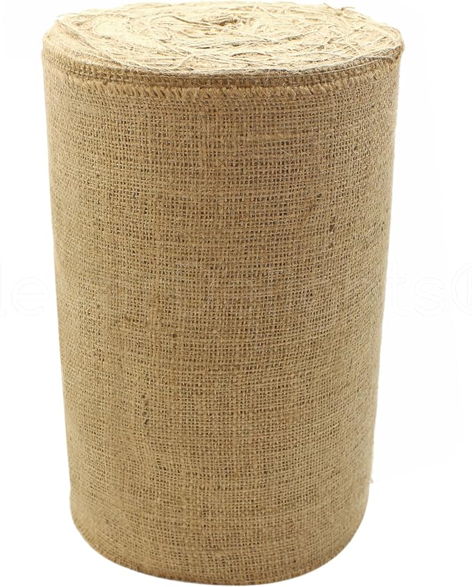 CleverDelights 12" Jute Burlap - Industrial Grade - 50 Yard Roll - Tight-Weave Jute Burlap Fabric - 12 Inch by CleverDelights