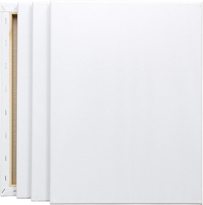 Stretched White Blank Canvas - 12 x 16 Inch, Bulk Pack of 8, Primed, 100% Cotton, 5/8 Inch Profile of Super Value Pack for Acrylics,Oils & Other Painting Media. - Image 7