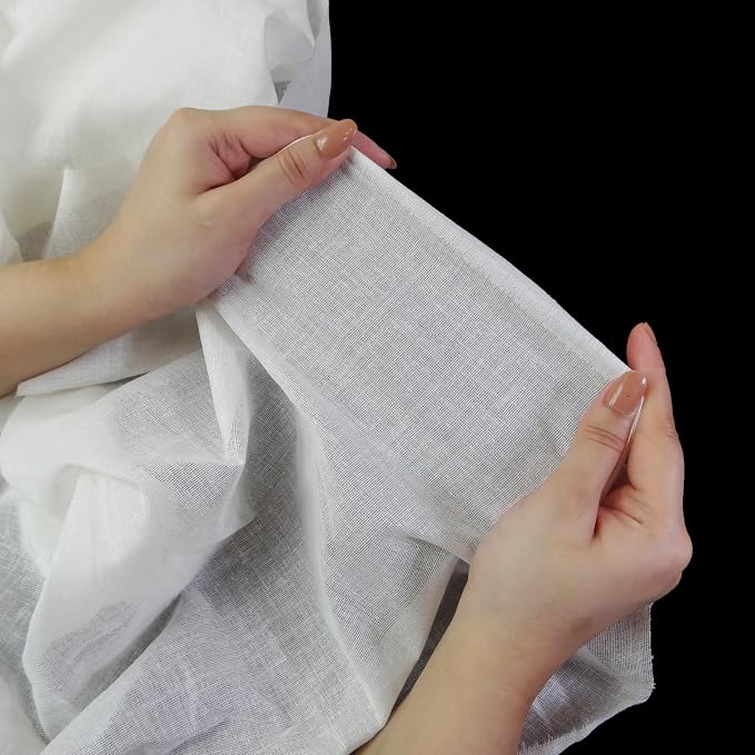 FT Cheesecloth Cotton Muslin Fabric 36" Straining Cloth (10 Yard, White) | Reusable Hemmed Grade 90 Unbleached Cotton Cheesecloth for Straining, Cold Brew Coffee, Cooking, Filtering & Kitchen Use - Image 2