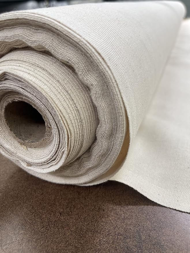 Sedona Designz 60" Wide Cotton Duck Canvas Fabric - 7oz Durable 100% Cotton (Natural, 100 Yards) - Image 3