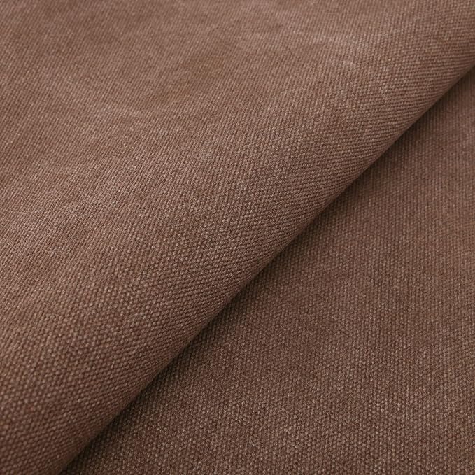 16oz Cotton Canvas Fabric, Nature Duck Fabric Textile Medium Weight for Painting, Sewing, Crafts, Embroidery, Bag, Cut by Yard (Solid Canvas - Coffee, 1 Yard (58" x 36")) - Image 2