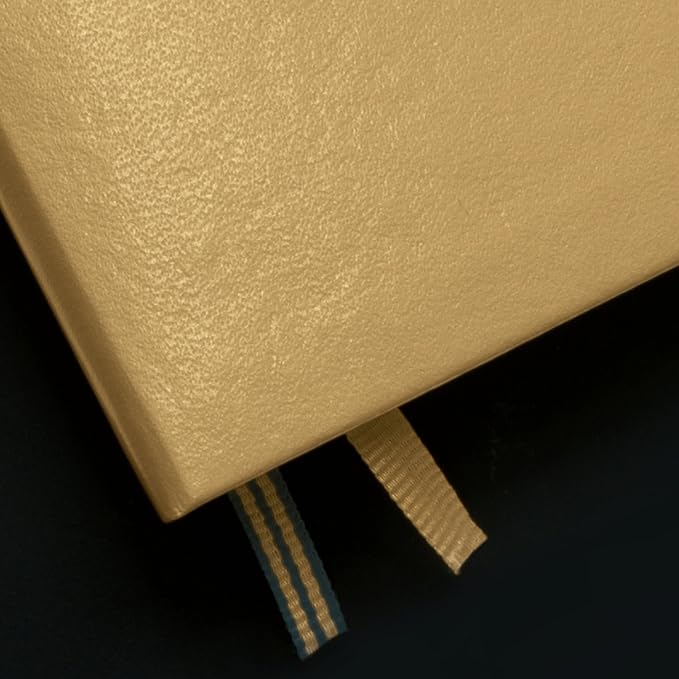 LEUCHTTURM1917 Metallic Special Edition - Pocket A6 Ruled Hardcover Notebook (Gold) - 187 Numbered Pages - Image 3