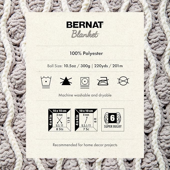 BERNAT BLANKET BRIGHTS YARN 300G 10.5 OZ, RACE CAR RED - Image 7