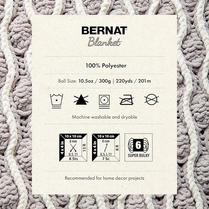Bernat Blanket Bright Yarn, School Bus Yellow - Image 6