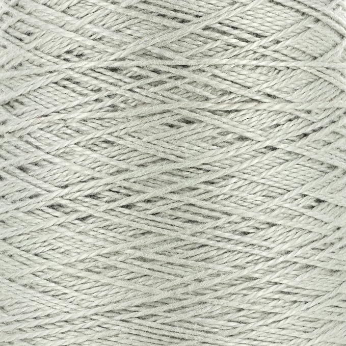 Valley Yarns Valley Cotton 3/2 Weaving Yarn - 100% Cotton - 16.01oz (454g), 1260yds (1152m) - Silver Birch Color - for Weavers & Machine Knitters - Woven Blankets, Towels, Mats - Machine Washable by Valley+Yarns
