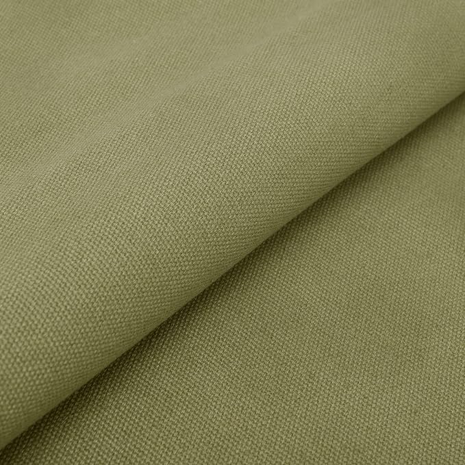 16oz Cotton Canvas Fabric, Nature Duck Fabric Textile Medium Weight for Painting, Sewing, Crafts, Embroidery, Bag, Cut by Yard (Cotton Canvas - Green, Half Yard (58" x 18")) - Image 4