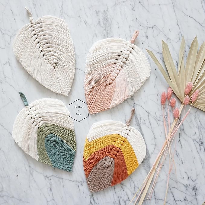 NOANTA Light Grey Macrame Cord 4mm x 109yards, Colored Macrame Rope Cotton Rope Macrame Yarn, Colorful Cotton Craft Cord for Wall Hanging, Plant Hangers, Crafts, Knitting