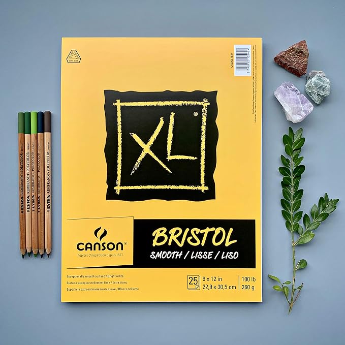 Canson XL Series Bristol Paper, Smooth, Foldover Pad, 11x14 inches, 25 Sheets (100lb/260g) - Artist Paper for Adults and Students - Markers, Pen and Ink - Image 3